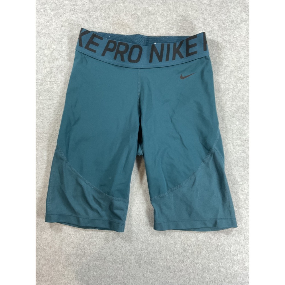 Nike Pro Mens Compression Shorts Teal Green Athletic Base Layer M 2432